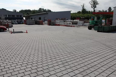 VS 5 Schwerlast Ökostein mit Verschiebesicherung englisch pal. grau glatt gefast L 22.5 cm B 22.5 cm H 10.8 cm