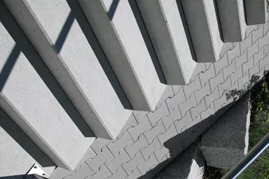 PARCO Blockstufe grau abgerieben stirnseitig gefast L 100 cm B 36 cm H 15 cm