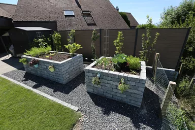 CUATRO Mauersteine Kanten gebrochen naturgrau L 20-35 cm B 25 cm H 15 cm