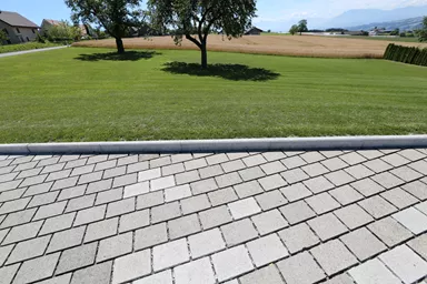 TEGULA SPLITT Ökostein mit Nocken Normalstein grau vollkantig L 23.2 cm B 17.2 cm H 7 cm