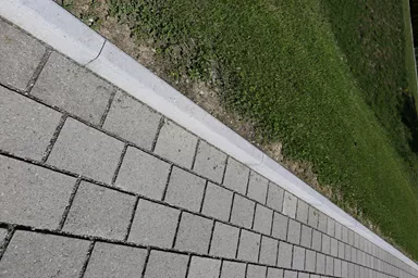 Stellplatte grau glatt beidseitig gefast L 100 cm B 6 cm H 25 cm