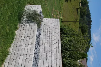 CUATRO Mauersteine Kanten gebrochen naturgrau L 20-35 cm B 25 cm H 15 cm