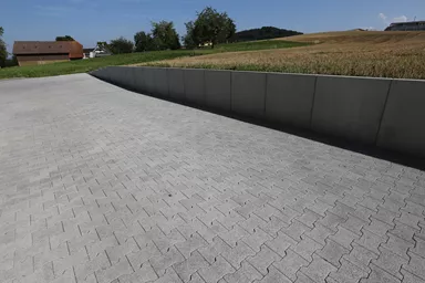 H Sickerstein Normalstein grau fein gefast L 20 cm B 16.5 cm H 8 cm