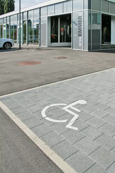 H Sickerstein Normalstein grau fein gefast L 20 cm B 16.5 cm H 8 cm