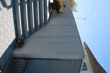 GRANDE Winkelplatten mit Nut und Kamm grau glatt gefast bewehrt L 100 cm B 195 cm H 300 cm W 20 cm