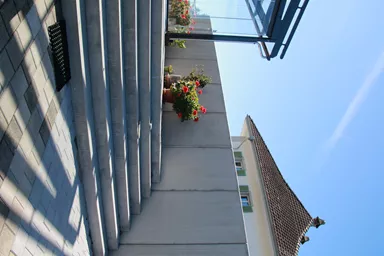 GRANDE Winkelplatten mit Nut und Kamm grau glatt gefast bewehrt L 100 cm B 195 cm H 300 cm W 20 cm