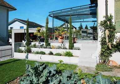 ROZTEC Winkelplatten Typ Mini bewehrt grau glatt gefast L 100 cm B 35 cm H 55 cm W 5 cm