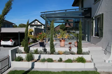 ROZTEC Winkelplatten Typ Mini bewehrt grau glatt gefast L 100 cm B 35 cm H 55 cm W 5 cm