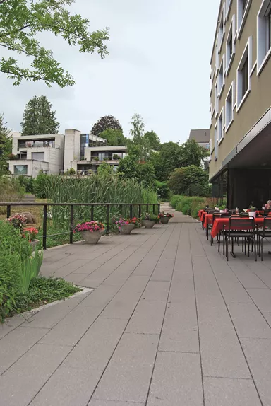 FINALGO Vakuum Gehwegplatte anthrazit gestrahlt vollkantig L 100 cm B 20 cm H 4 cm