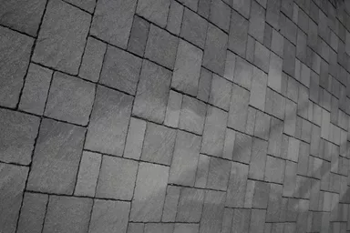 FRIEDA FORMATO Pflasterstein perlgrau strukturiert Kanten gebr. L 10, 20, 30 cm B 20 cm H 7 cm