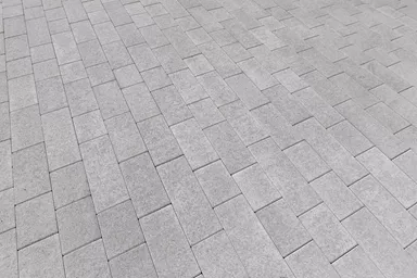 RAINA Pflasterstein grau glatt leicht gefast L 20-40 cm B 15 cm H 8 cm