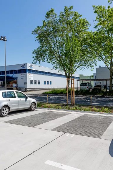 SCADA Rasenliner mit Nocken 4.2 cm grau glatt gefast L 40 cm B 40 cm H 12 cm