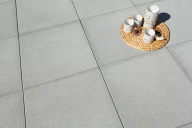 ESTRELLA fino Gehwegplatte grau-anthrazit gestrahlt gefast L 50 cm B 50 cm H 4 cm