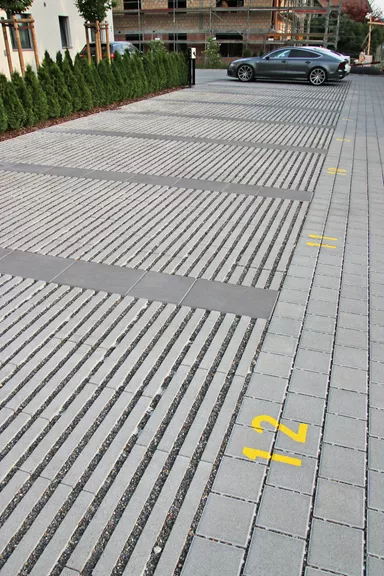 RAINA Rasenliner mit Verschiebesicherung grau glatt L 60 cm B 40 cm H 10 cm