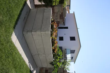 Hochbeet mit Holzstruktur Typ 2 naturgrau strukturiert leicht gefast bewehrt L 234 cm B 120 cm H 75 cm W 6 cm