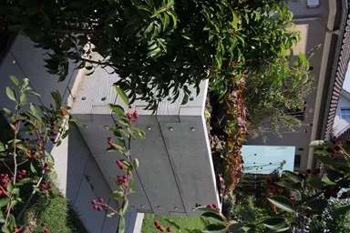 Hochbeet mit Holzstruktur Typ 2 naturgrau strukturiert leicht gefast bewehrt L 234 cm B 120 cm H 75 cm W 6 cm