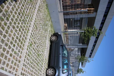 QUADRO Rasengitterstein grau L 58 cm B 47 cm H 10 cm