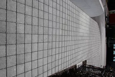 CLASSIC DRAIN Ökostein mit Nocken Normalstein grau glatt leicht gefast L 20 cm B 20 cm H 8 cm