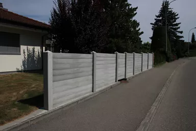 Betonbrett gegossen leicht bewehrt grau glatt vollkantig L 200 cm B 4 cm H 30 cm