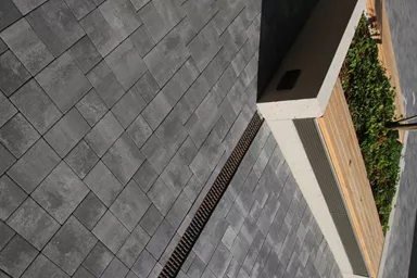 CLASSIC Pflasterstein mit Nocken grau glatt gefast L 20 cm B 20 cm H 6 cm