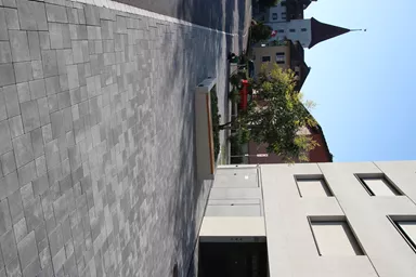 VEGAS Pflasterstein grau schattiert glatt fein gefast L 15-22.5 cm H 6 cm