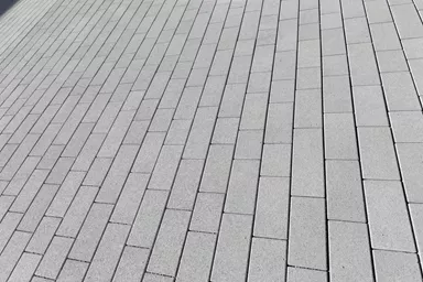 RAINA DRAIN Ökostein grau glatt leicht gefast L 20-40 cm B 15 cm H 8 cm