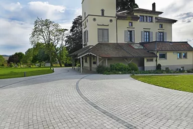 TEGULA Pflasterstein grau glatt Kanten gebrochen L 16 cm B 11 cm H 6 cm