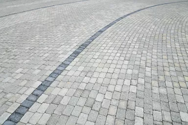 TEGULA Pflasterstein grau glatt Kanten gebrochen L 16 cm B 11 cm H 6 cm