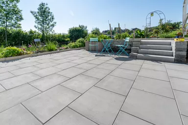 PARCO SELECTION Gartenplatte grau glatt gefast L 60 cm B 40 cm H 4 cm