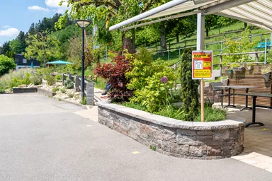 SANTURO Spaltstein-Landhausmauer Typ 4 2-seitig gespalten muschelkalk L 30-50 cm B 25 cm H 7.5 cm