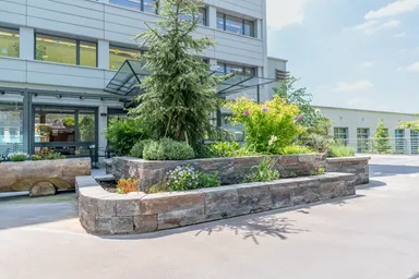 SANTURO Spaltstein-Landhausmauer Typ 2 2-seitig gespalten muschelkalk L 30-50 cm B 25 cm H 15 cm