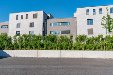 TRIPLA Winkelplatte bewehrt Typ 12.81 grau glatt gefast L 100 cm B 75 cm H 120 cm W 12 cm