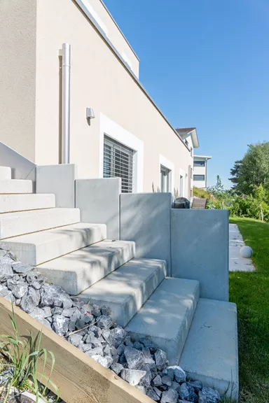 PARCO Blockstufe grau gestrahlt stirnseitig gefast L 100 cm B 36 cm H 15 cm