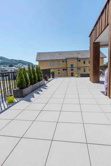 PARCO FINA Gartenplatte grau gestrahlt gefast L 50 cm B 50 cm H 4 cm