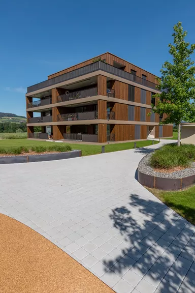 CLASSIC DRAIN Ökostein mit Nocken Normalstein grau glatt leicht gefast L 20 cm B 20 cm H 6 cm