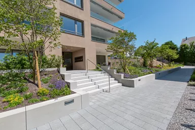 PARCO Blockstufe grau abgerieben stirnseitig gefast L 80 cm B 36 cm H 15 cm