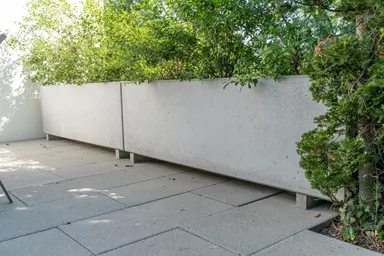 PARCO Pflanzentrog rechteckig grau glatt L 200 cm B 50 cm H 50 cm W 5 cm