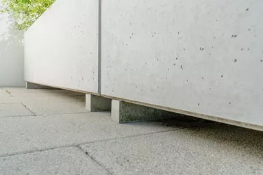 PARCO Sockel für Pflanzen- und Brunnentrog grau glatt L 58 cm B 8 cm H 6 cm