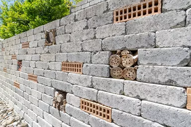 CUATRO Mauersteine Kanten gebrochen naturgrau L 20-35 cm B 25 cm H 15 cm