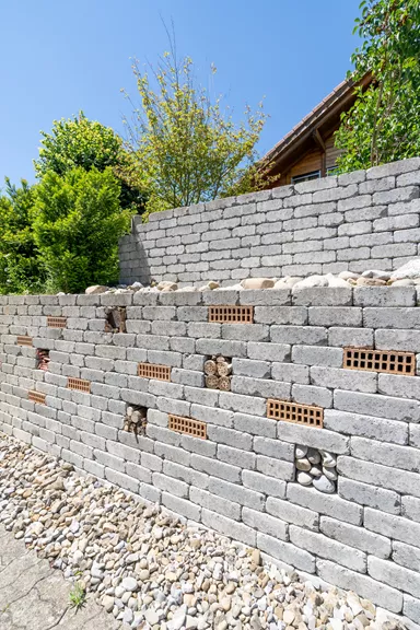 CUATRO Mauersteine Kanten gebrochen naturgrau L 20-35 cm B 25 cm H 15 cm