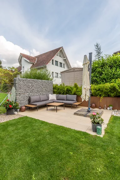 Feinsteinzeug Gehwegplatte Pietra di Barge beige strukturiert vollkantig L 90 cm B 45 cm H 2 cm