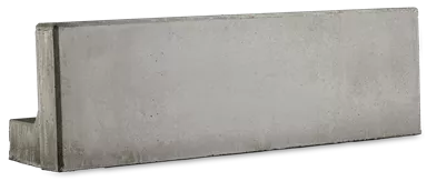 ROZTEC Winkelplatten Typ Midi bewehrt grau glatt gefast L 100 cm B 30 cm H 30 cm W 9 cm