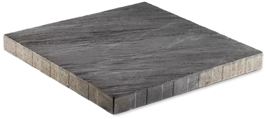 NATURE MOMENTS Gartenplatte hellgrau mit Schieferstruktur vollkantig L 60 cm B 60 cm H 5.5 cm