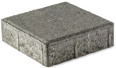 CLASSIC Pflasterstein mit Nocken grau glatt gefast L 20 cm B 20 cm H 6 cm