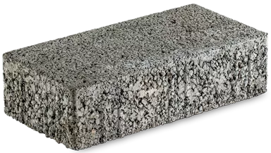 RAINA Sickerstein fino mit Nocken grau haufwerksporig fein gefast L 20-40 cm B 15 cm H 8 cm