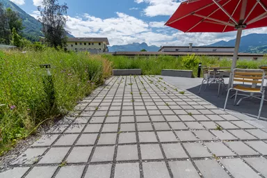 CARENA RASEN Ökostein mit Nocken grau glatt gefast L 25 cm B 25 cm H 8 cm