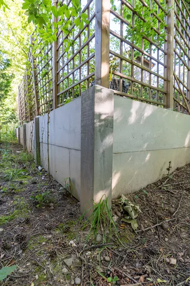 Betonbrett gegossen leicht bewehrt grau glatt vollkantig L 150 cm B 4 cm H 30 cm