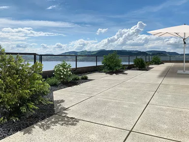 TRAVINA Gehwegplatte ahornweiss strukturiert vollkantig L 99.5 cm B 99.5 cm H 5 cm