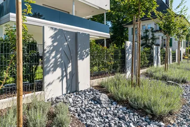 Betonstele bewehrt ohne Motiv grau glatt vollkantig L 50 cm B 6 cm H 250 cm