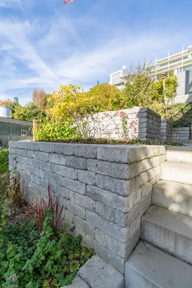 CUATRO Mauersteine Kanten gebrochen naturgrau L 20-35 cm B 25 cm H 15 cm